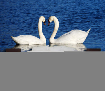 3D Swan Heart 346 Wall Murals Wallpaper AJ Wallpaper 2 