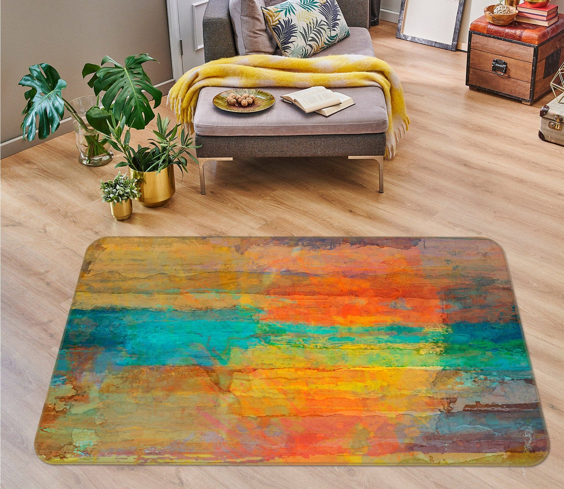 3D Color Painting 123 Michael Tienhaara Rug Non Slip Rug Mat Mat AJ Creativity Home 