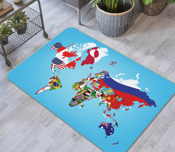 3D Map 35036 Non Slip Rug Mat