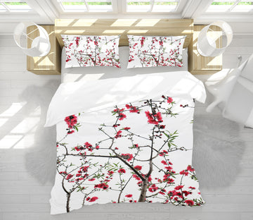 3D Plum Blossom 12038 Bed Pillowcases Quilt