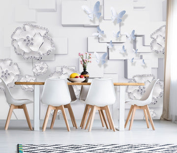 3D Simple White 1475 Wall Murals Wallpaper AJ Wallpaper 2 