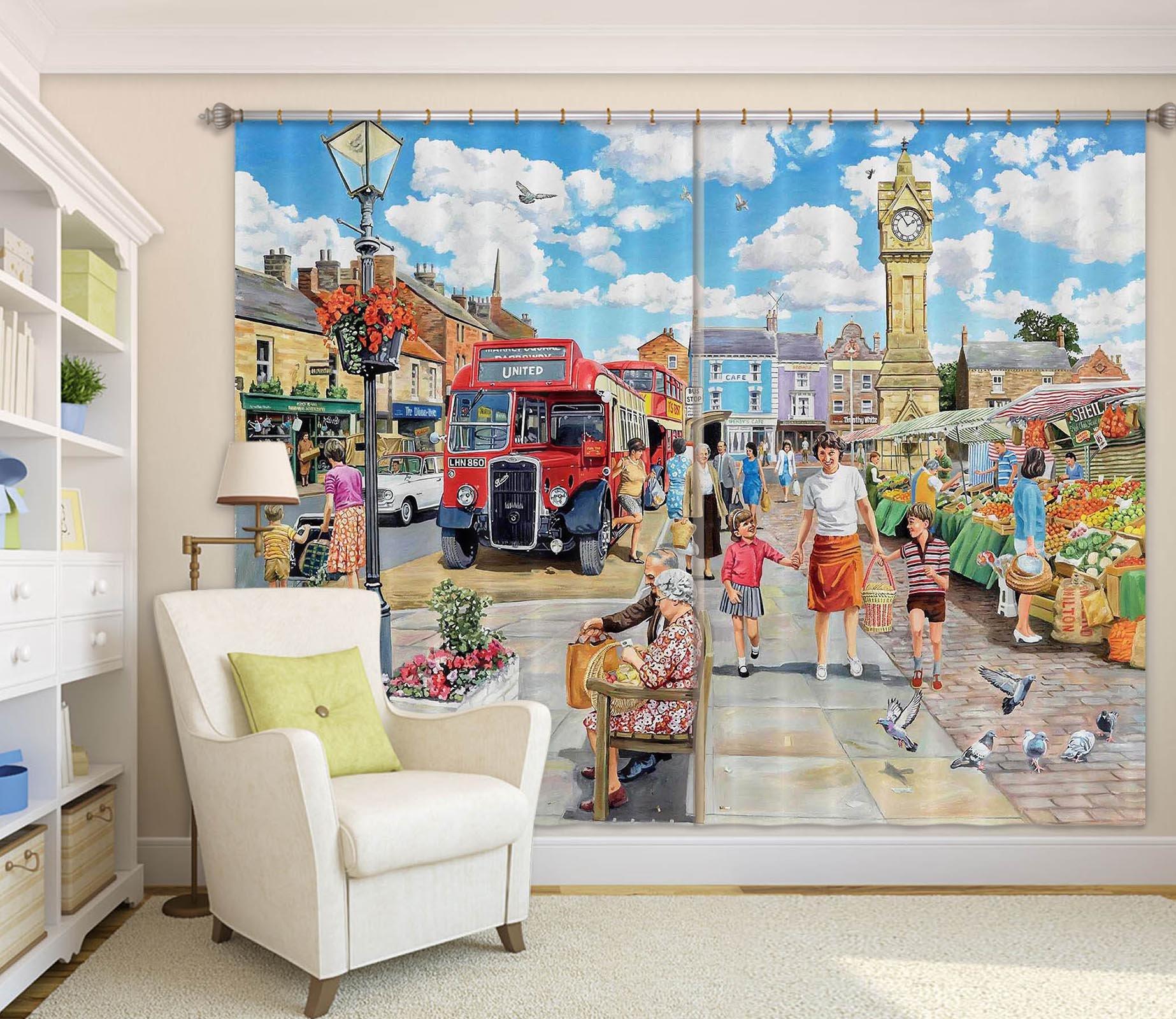 3D A Trip To The Shops 042 Trevor Mitchell Curtain Curtains Drapes Curtains AJ Creativity Home 