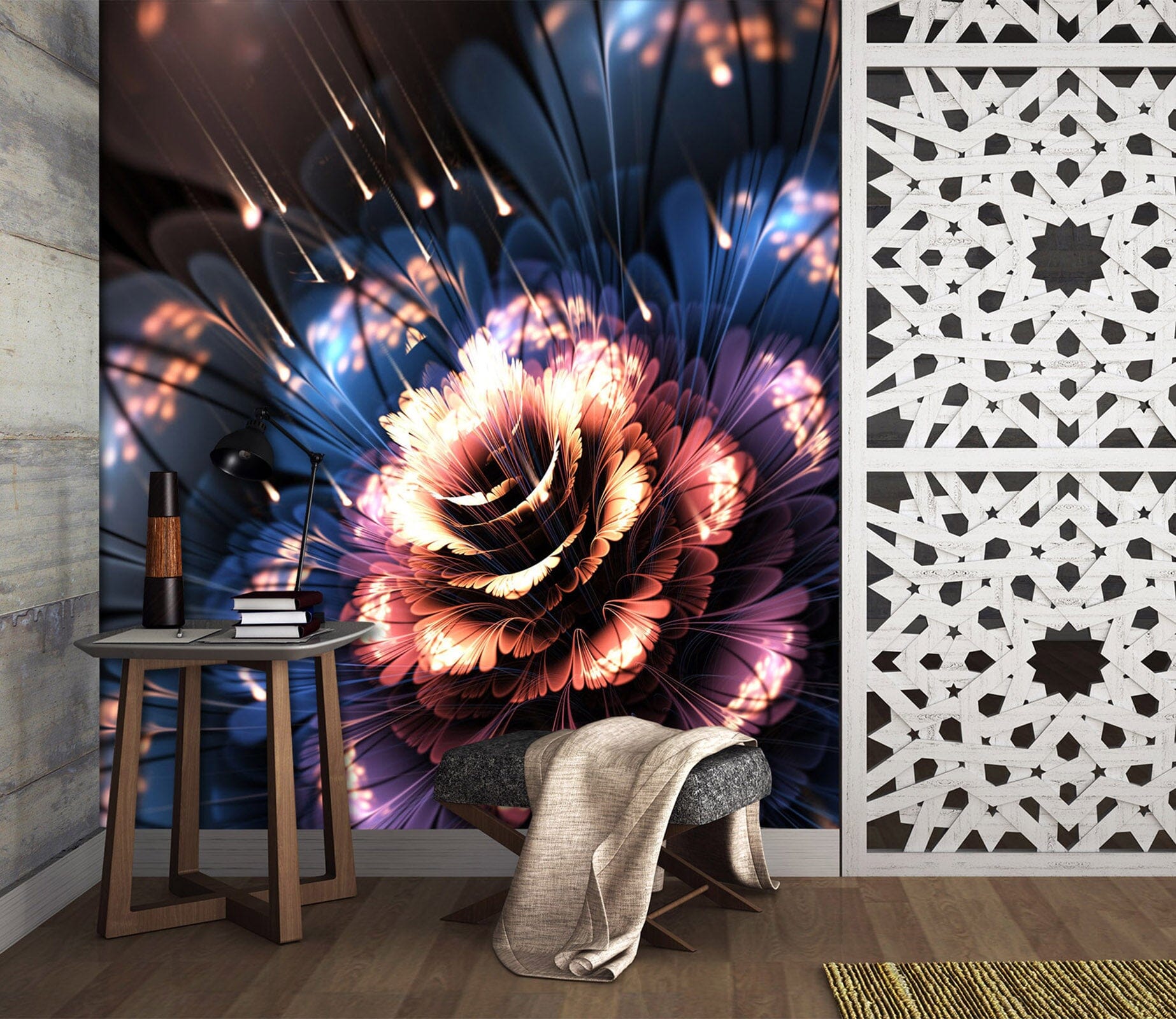 3D Firework Flower 2023 Wall Murals Wallpaper AJ Wallpaper 2 