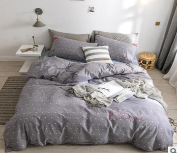 3D Gray Dots 30213 Bed Pillowcases Quilt