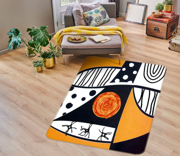 3D Abstract Pattern 76116 Non Slip Rug Mat