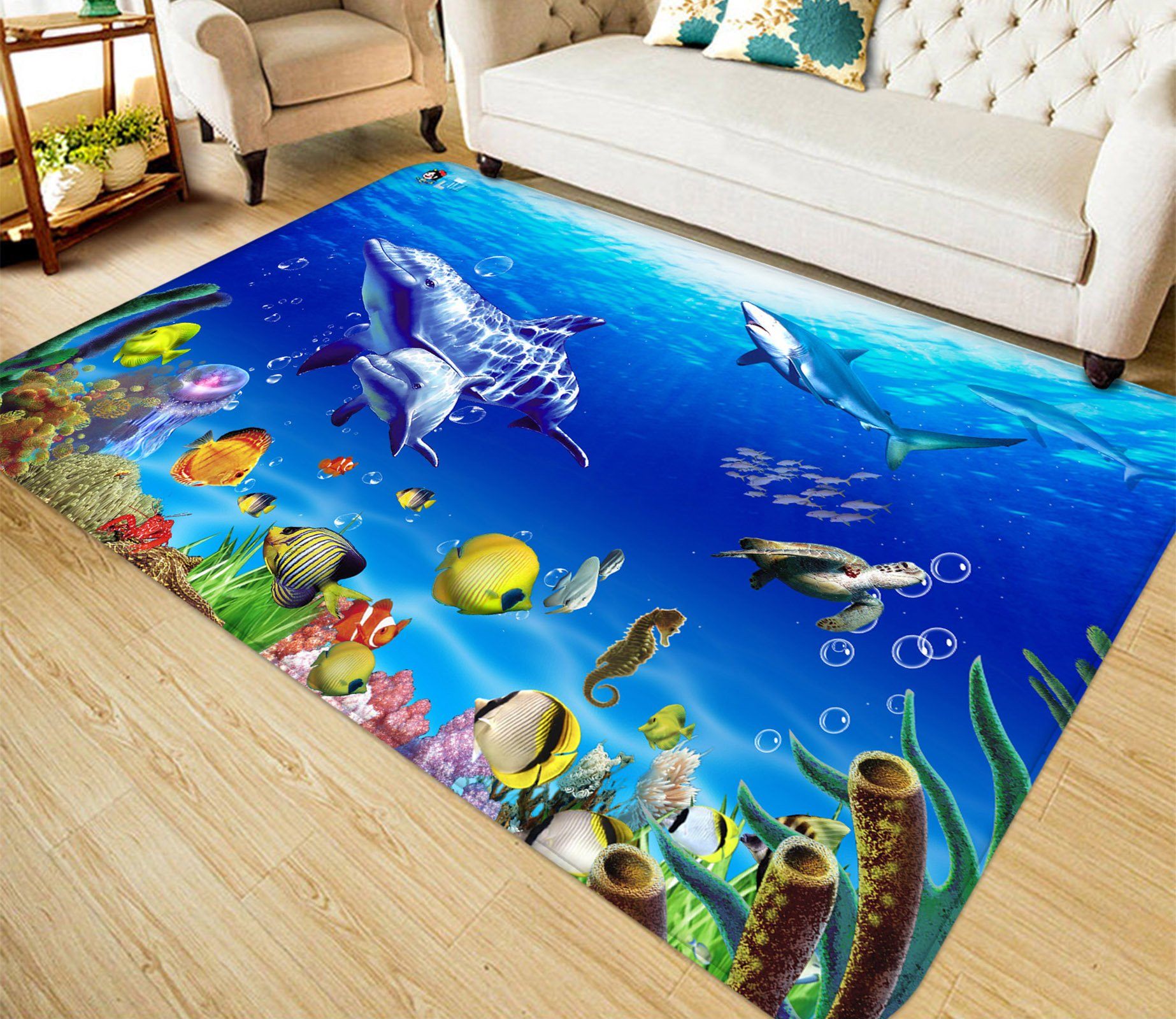 3D Ocean 1764 Non Slip Rug Mat Mat AJ Creativity Home 