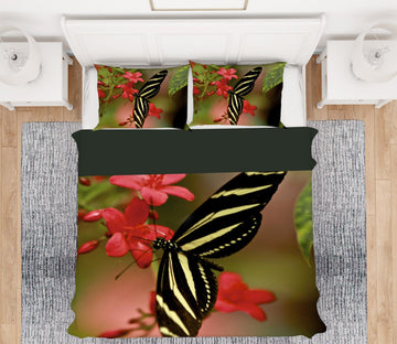 3D Butterfly 2139 Kathy Barefield Bedding Bed Pillowcases Quilt Quiet Covers AJ Creativity Home 