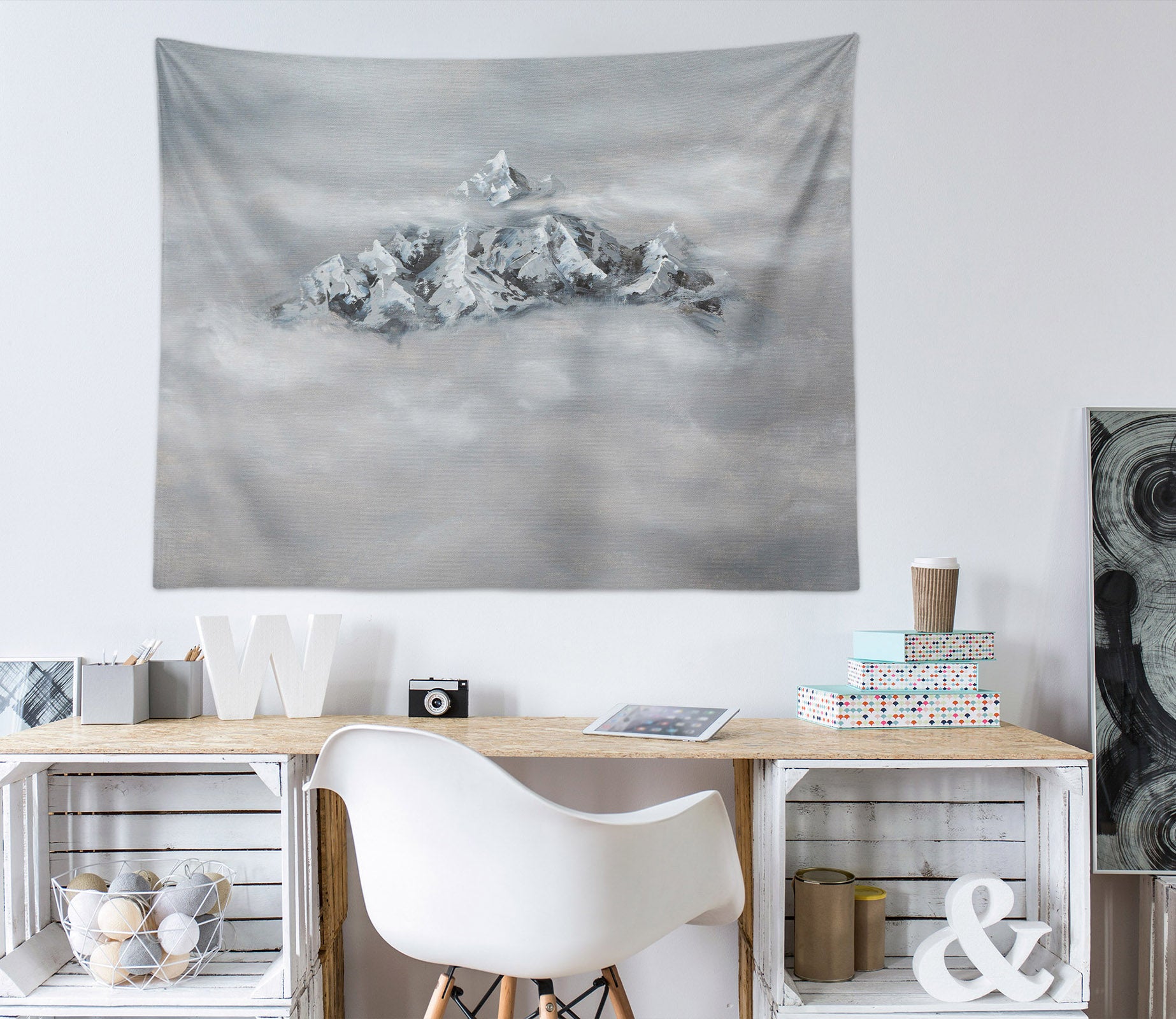 3D Mountain Cloud 867 Marina Zotova Tapestry Hanging Cloth Hang
