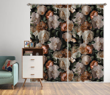 3D Flower Cluster 112 Uta Naumann Curtain Curtains Drapes Curtains AJ Creativity Home 