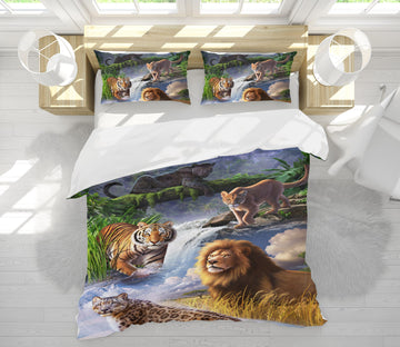 3D Tiger Lion 86021 Jerry LoFaro bedding Bed Pillowcases Quilt