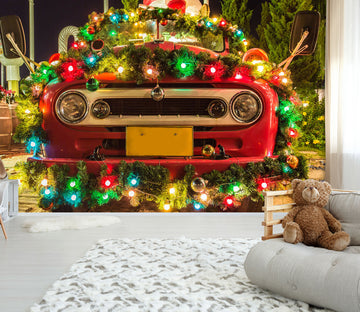 3D Christmas Car 308 Vehicle Wall Murals