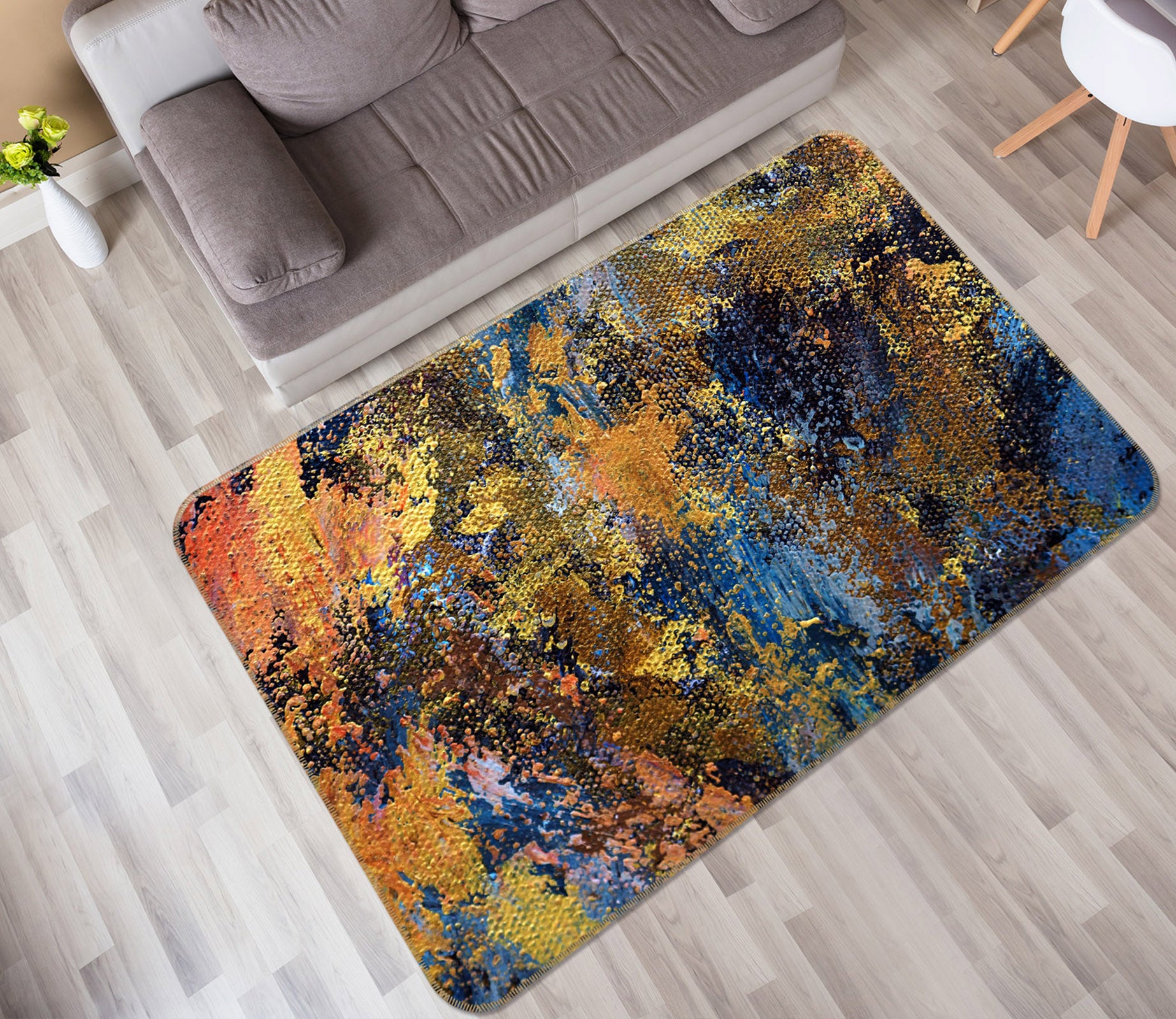 3D Pattern 30183 Non Slip Rug Mat