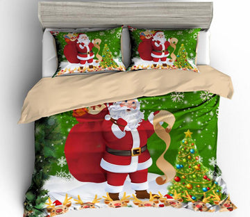 3D Christmas 1200 Bed Pillowcases Quilt