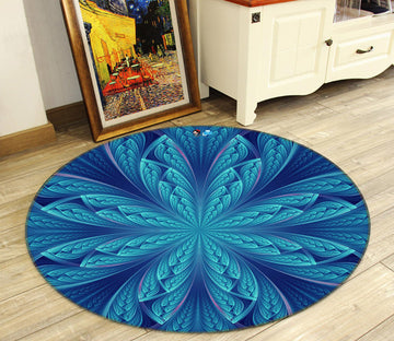 3D Pattern 80223 Round Non Slip Rug Mat
