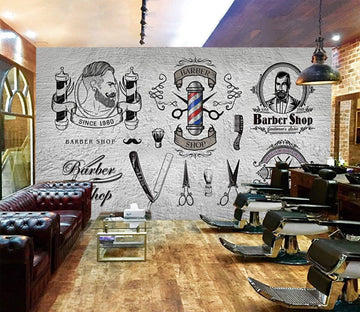3D Cute Scissors 1417 Barber Shop Wall Murals Wallpaper AJ Wallpaper 2 