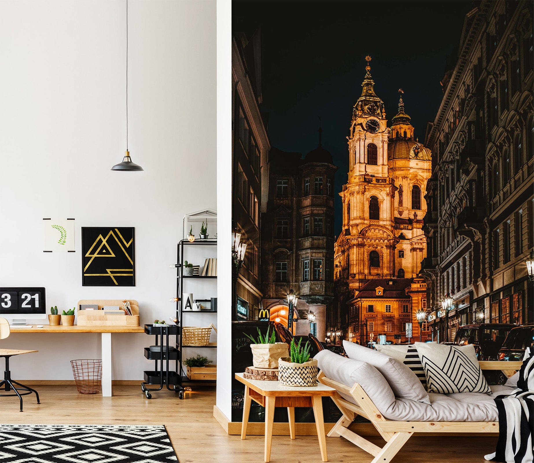 3D High Street 2091 Wall Murals Wallpaper AJ Wallpaper 2 