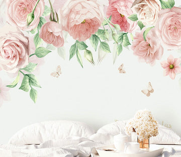 3D Pink Rose WG201 Wall Murals Wallpaper AJ Wallpaper 2 