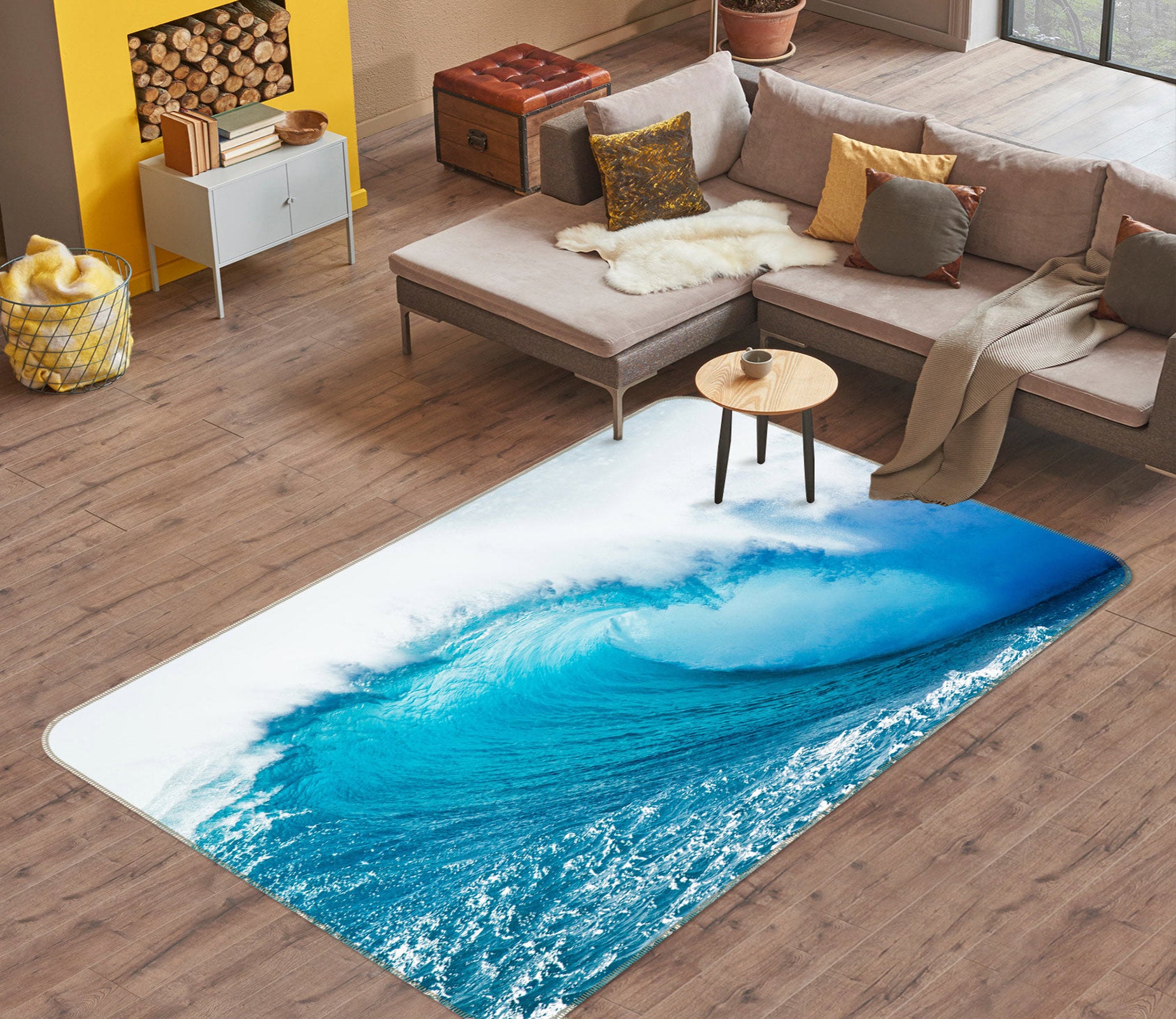 3D Waves 77089 Non Slip Rug Mat