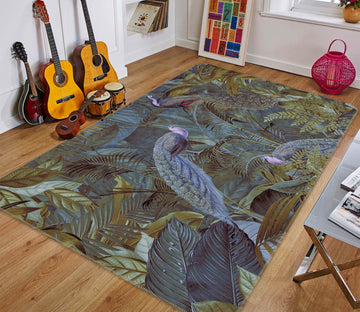 3D Forest Peacock 1011 Andrea haase Rug Non Slip Rug Mat Mat AJ Creativity Home 