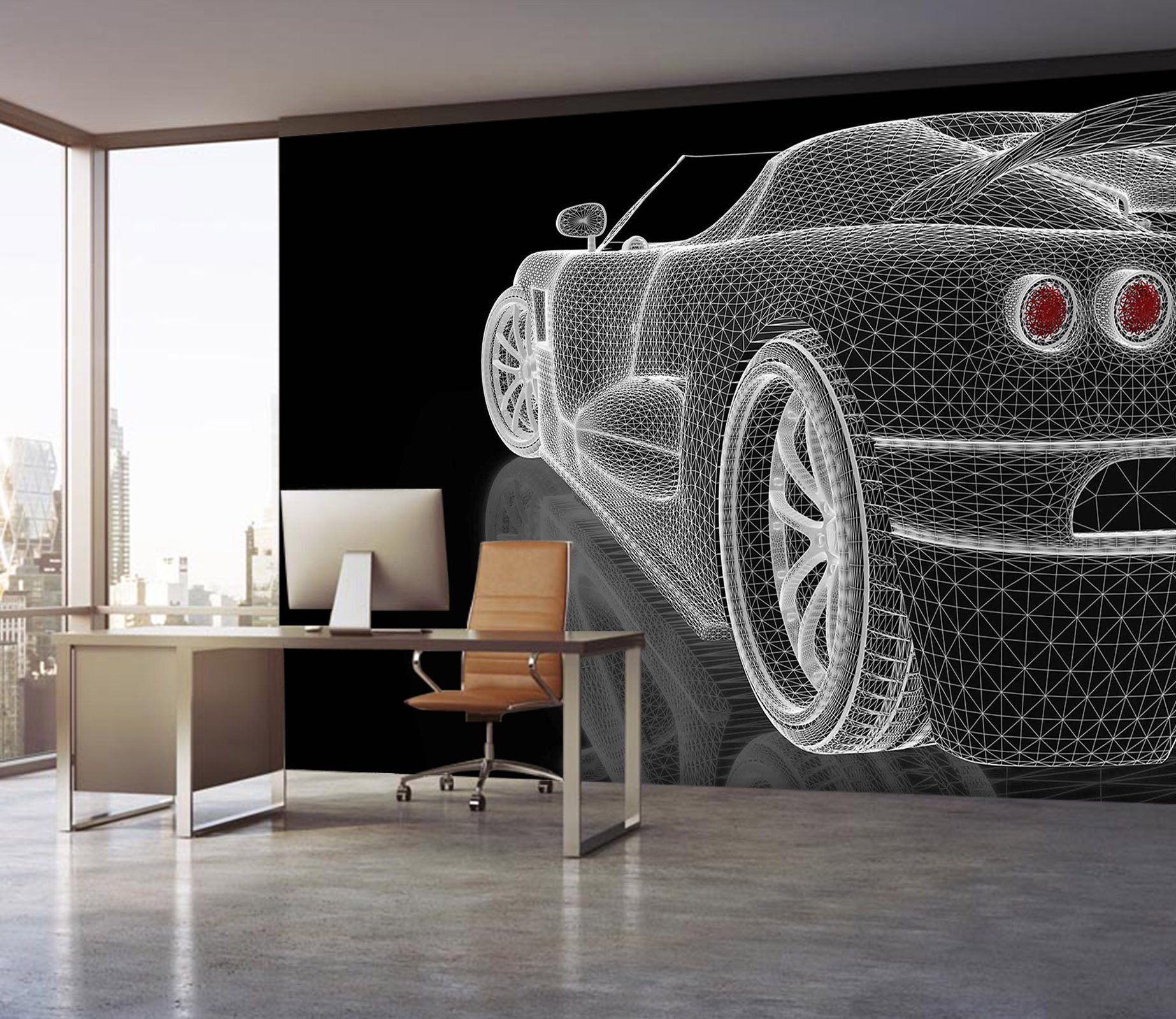 3D Car Light 943 Vehicle Wall Murals Wallpaper AJ Wallpaper 2 