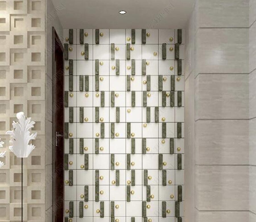 3D Green Tiles WC272 Wall Murals Wallpaper AJ Wallpaper 2 