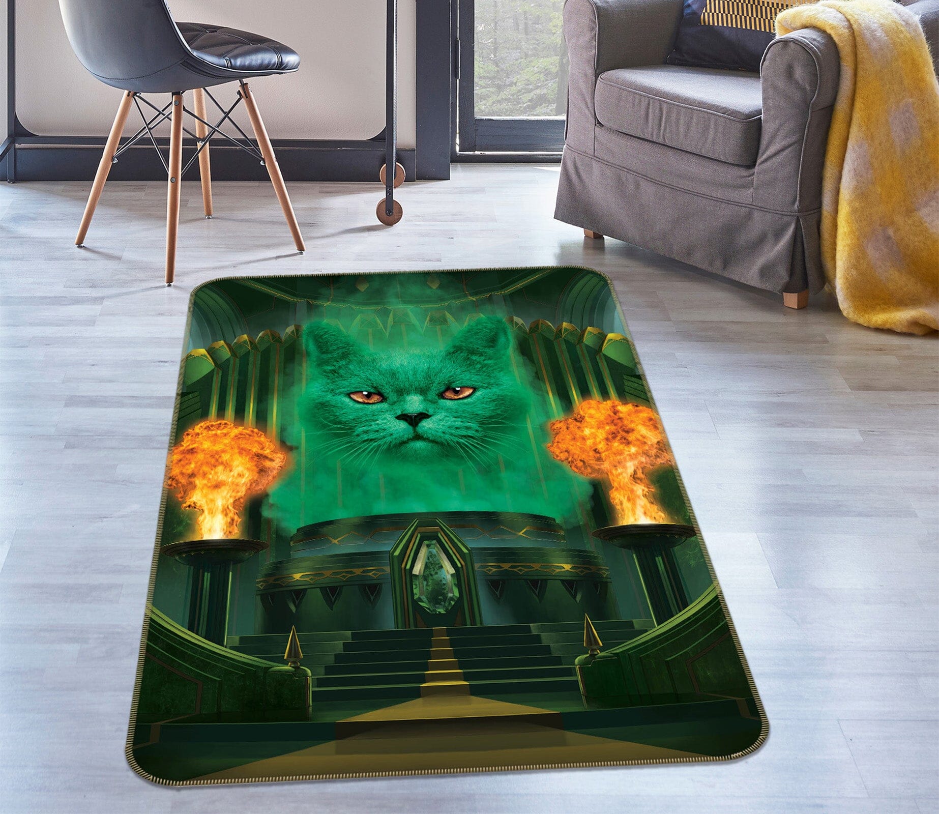 3D Cat The Great And Powerful Def 1016 Vincent Hie Rug Non Slip Rug Mat Mat AJ Creativity Home 