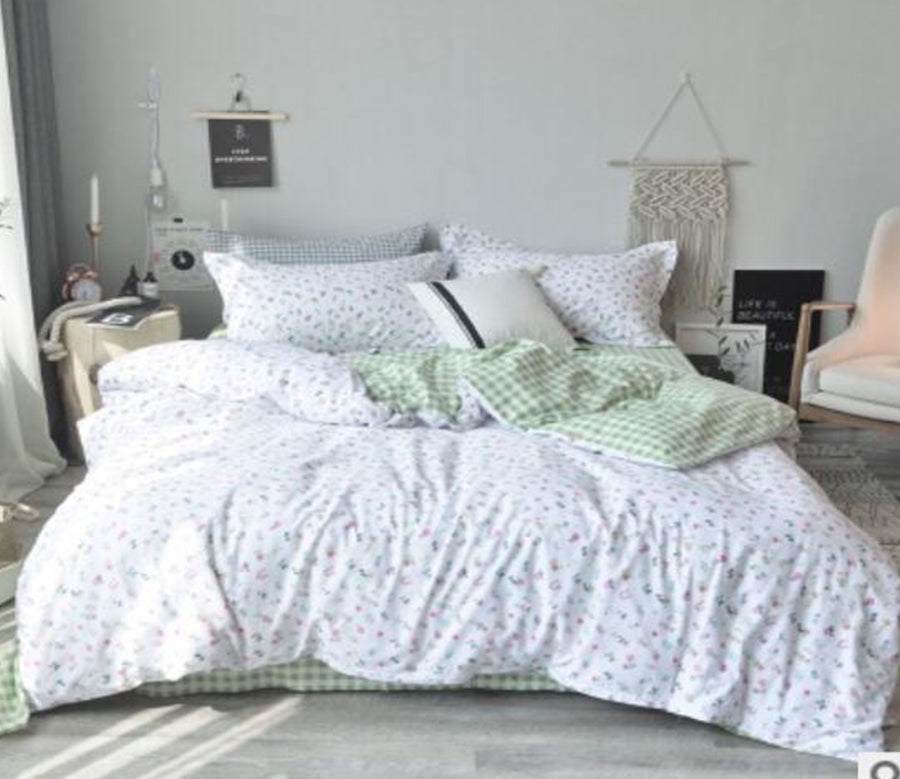 3D Small Floral 14136 Bed Pillowcases Quilt