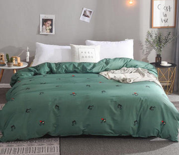 3D Green Musical Note 4183 Bed Pillowcases Quilt