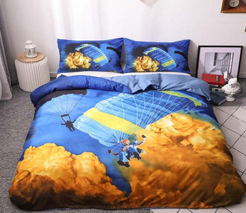 3D Parachute 5053 Bed Pillowcases Quilt