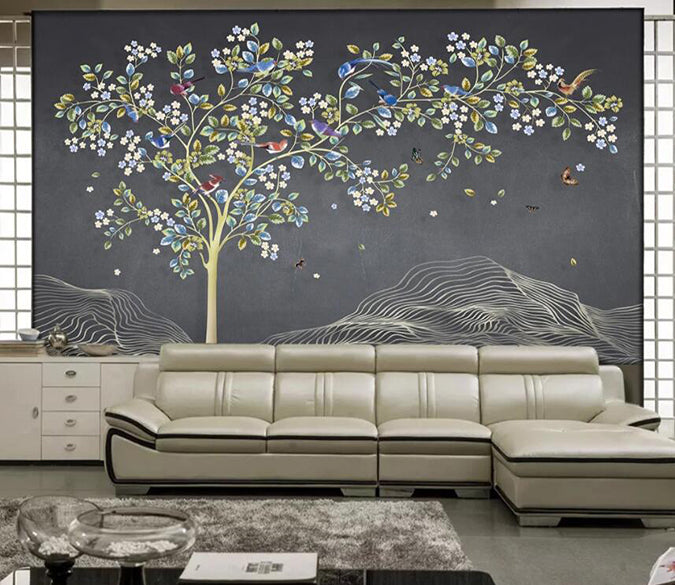 3D Colored Leaves 1096 Wall Murals Wallpaper AJ Wallpaper 2 