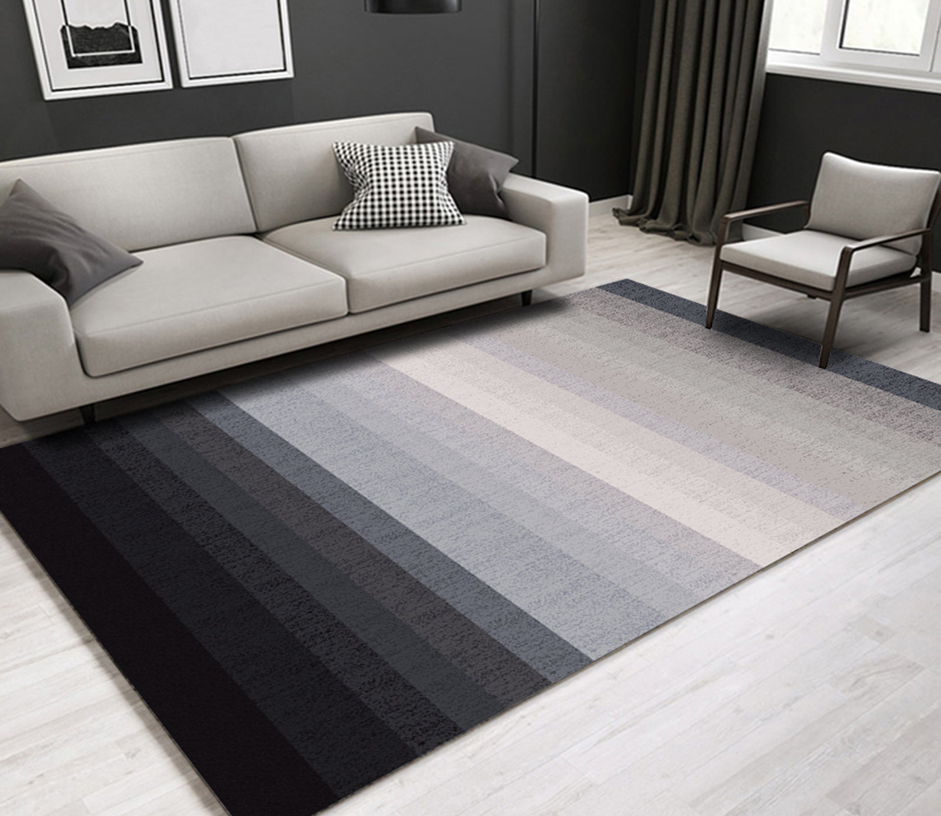 3D Color Stripe WG246 Non Slip Rug Mat Mat AJ Creativity Home 