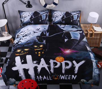 3D Halloween 6038 Bed Pillowcases Quilt