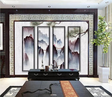 3D Black Mountain 2705 Wall Murals Wallpaper AJ Wallpaper 2 