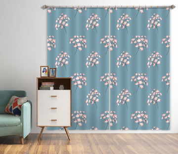 3D Floral Pink Pattern 11157 Kashmira Jayaprakash Curtain Curtains Drapes