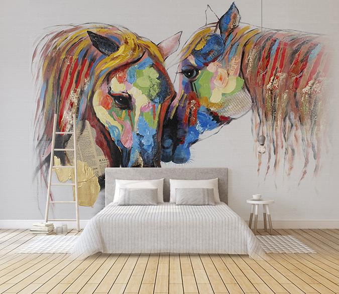 3D Abstract Horse 213 Wall Murals Wallpaper AJ Wallpaper 2 