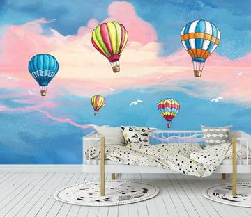 3D Colorful Balloons WC2509 Wall Murals
