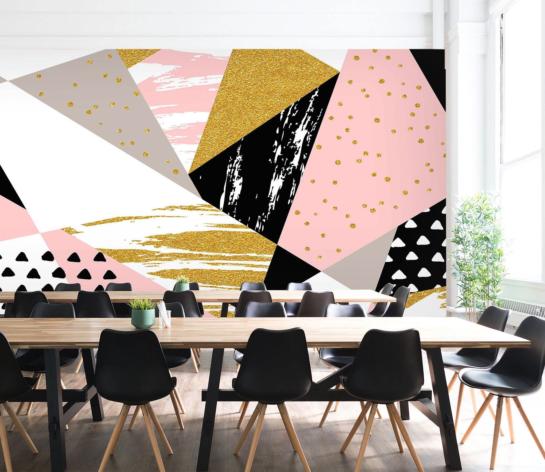 3D Triangular Powder Block 16 Wallpaper AJ Wallpaper 