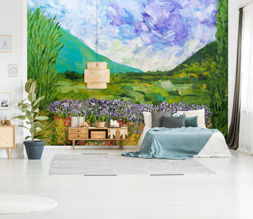 3D Grassland White Clouds 239 Allan P. Friedlander Wall Mural Wall Murals Wallpaper AJ Wallpaper 2 