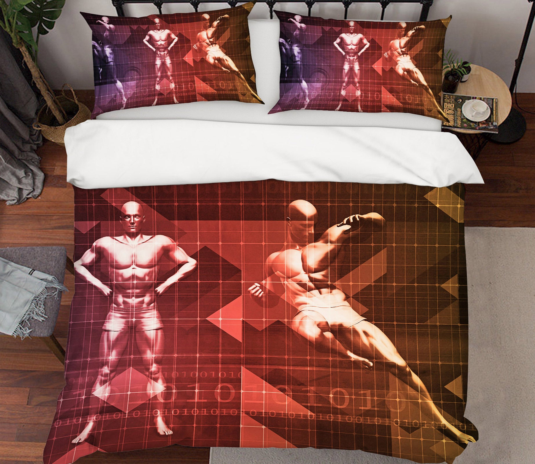 3D Human Body 14144 Bed Pillowcases Quilt