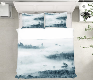 3D Forest Fog 12025 Bed Pillowcases Quilt