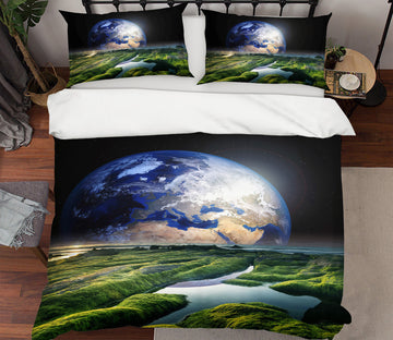 3D Earth 19190 Bed Pillowcases Quilt