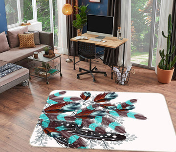 3D Feather 37083 Non Slip Rug Mat