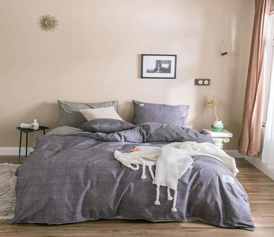 3D Gray 6196 Bed Pillowcases Quilt