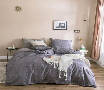 3D Gray 6196 Bed Pillowcases Quilt