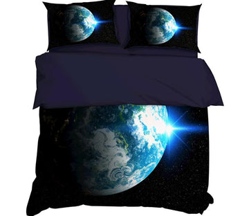 3D Earth 098 Bed Pillowcases Quilt