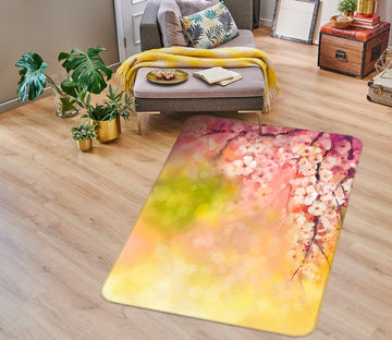 3D Cherry Blossoms 33052 Non Slip Rug Mat
