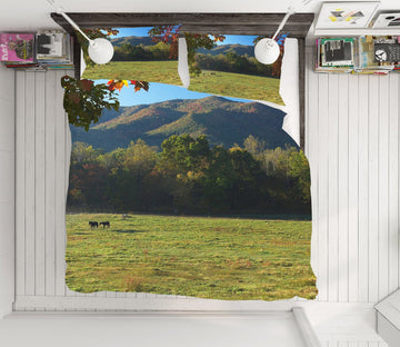 3D Horses Valley 2114 Kathy Barefield Bedding Bed Pillowcases Quilt Quiet Covers AJ Creativity Home 