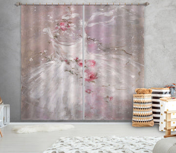 3D Pink Wedding Dress 037 Debi Coules Curtain Curtains Drapes Curtains AJ Creativity Home 