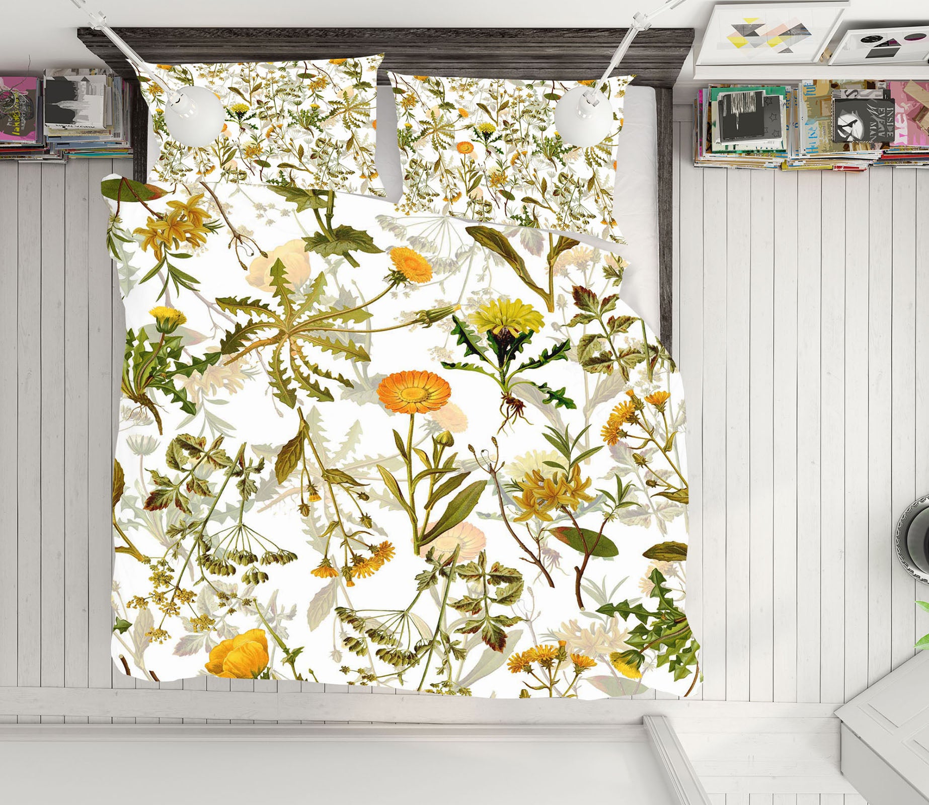 3D Leaves Pattern 18202 Uta Naumann Bedding Bed Pillowcases Quilt