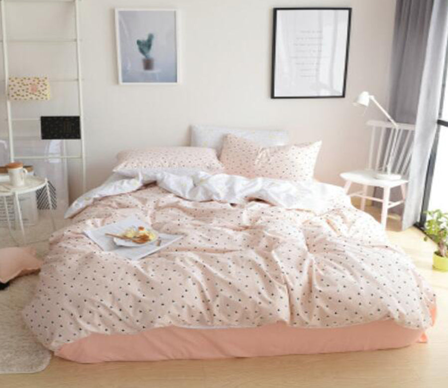 3D Light Pink 20291 Bed Pillowcases Quilt